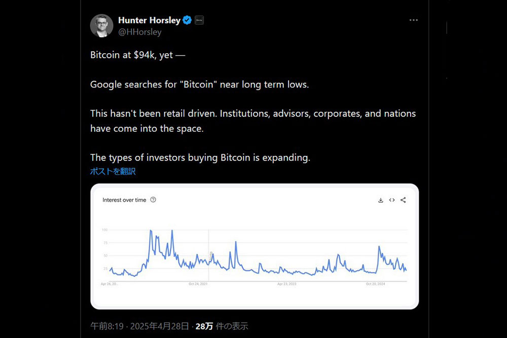 Bitwise　Hunter Horsley CEO
