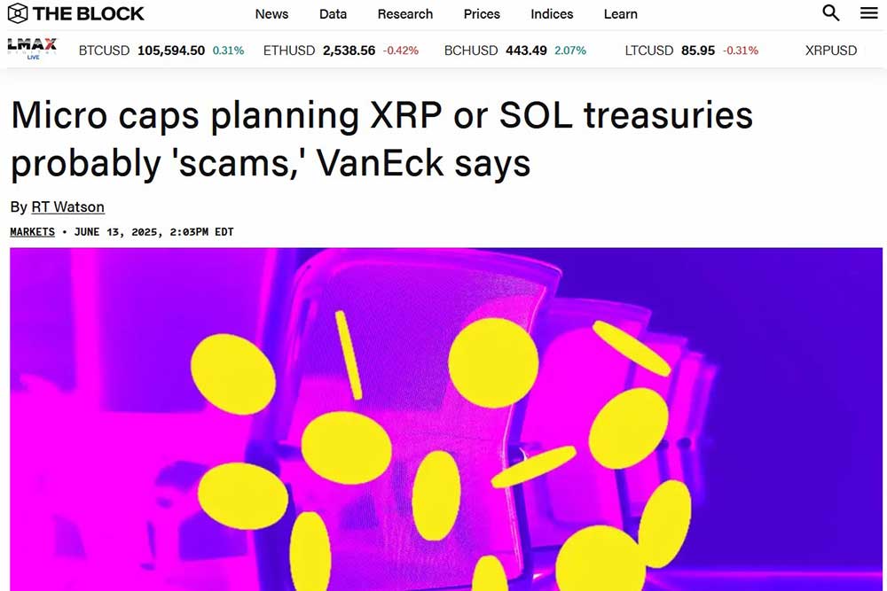 The Block　小規模企業の仮想通貨大量購入発表は株価操作か