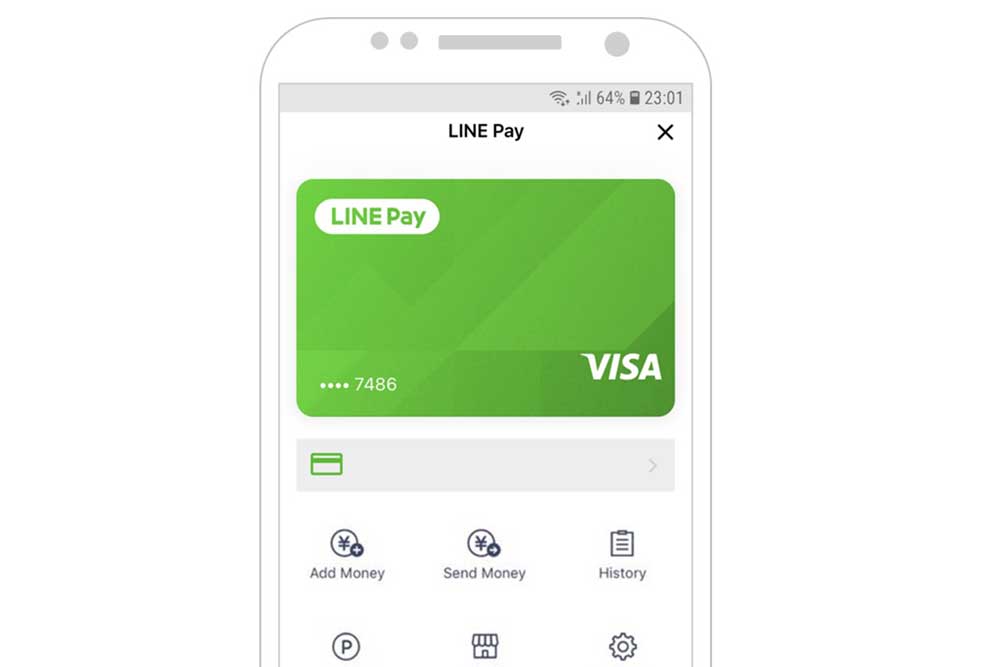 LINE PayのVisaカード決済画面