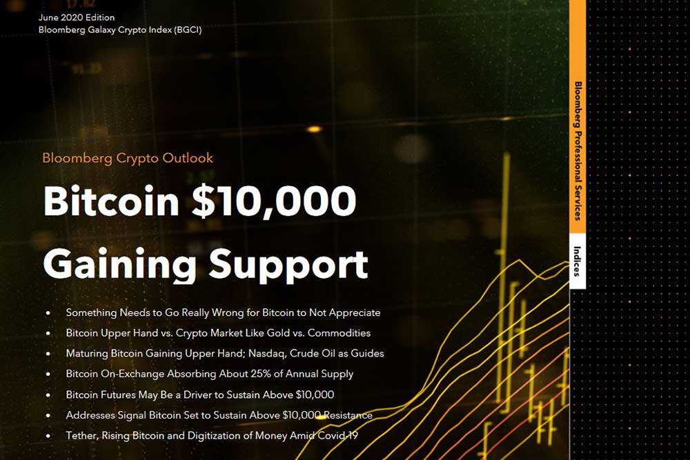 Bloomberg Bitcoin $10,000 Gaining Support