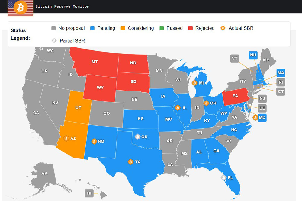米でのビットコイン準備金法案の状況